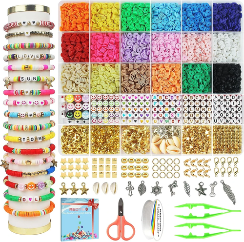 - Clay Beads Bracelet Making Kit