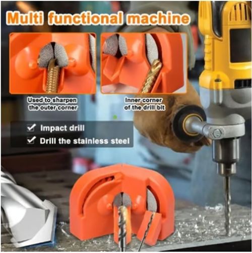 🔥  Multifunctional Drill Bit Grinder Grinding Sharpener Tool for All Bits Portable Electric HSS Twist Drill Polishing Wheel Tool