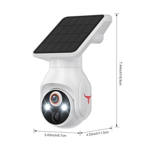 AI Smart 355° Panoramic Wireless Solar Security Camera