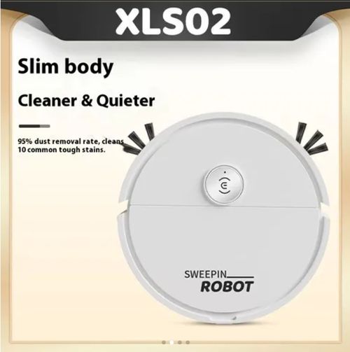 New Model White Smart Robot Vacuum Cleaner, Fully Automatic 3-in-1 (Sweeping, Suction, Mopping), High-Efficiency Cleaning, a Lazy Person's Must-Have Cleaning Tool