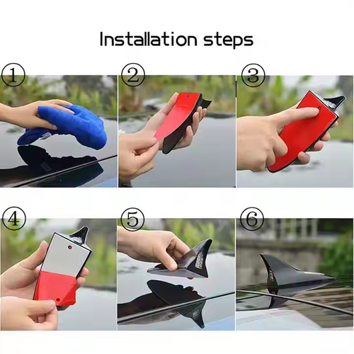 Auto Shark Fin Solar Warning Lights