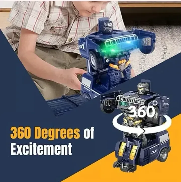 🔥Electric Transforming Police Car