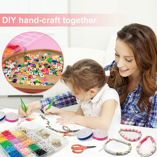 - Clay Beads Bracelet Making Kit