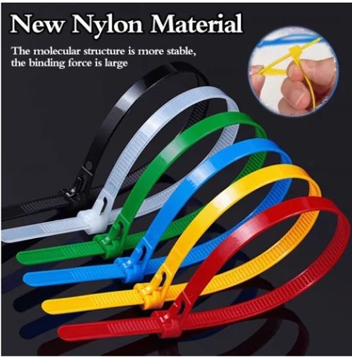 Adjustable Releasable Zip Tie Strap Eco-Friendly Nylon Cable Ties for Wire Wraps Reusable Cable Management Solution