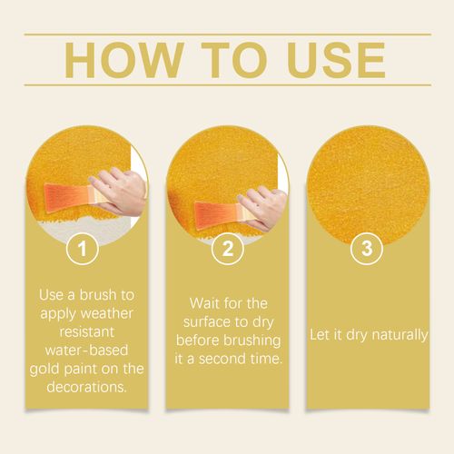 ✨ Eco-Friendly Water -Based Gold Paint (Buy one get two )