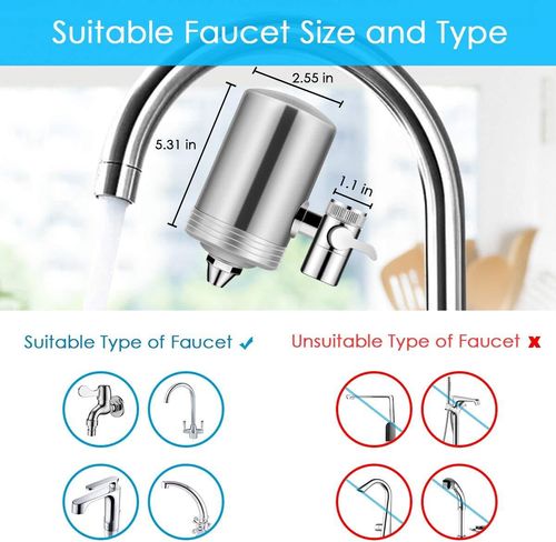 💧Stainless steel household faucet water purifier