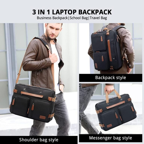 3-in-1 crossbody bag, single shoulder bag, notebook backpack