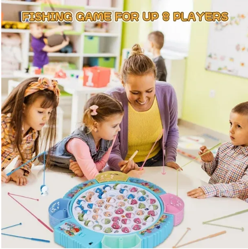 🎁 Children's electric rotary fishing toys Multi-functional educational toys