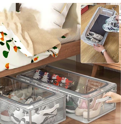 PVC Shoe Storage Box - Waterproof & Foldable
