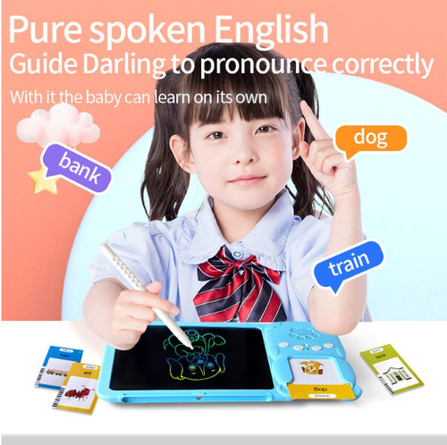 Children's early education multifunctional 2-in-1 LCD graffiti card machine handwriting tablet
