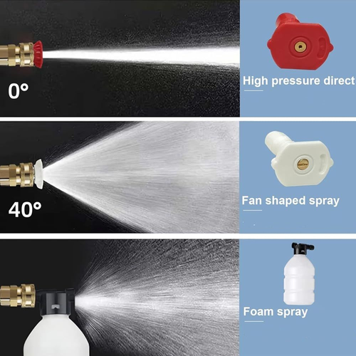 Electric high-pressure car wash gun