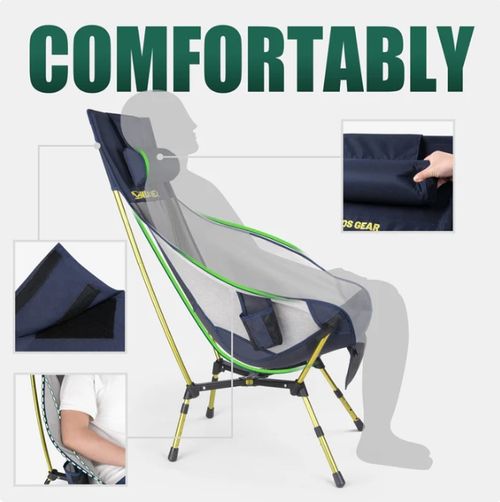 🌟Relax in Style: The Perfect High-Back Folding Chair for Outdoor Escapes