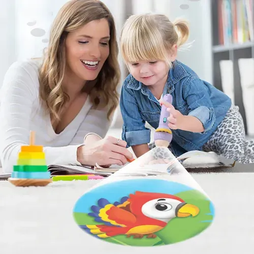 🎁✨🦄 Kids' Magic Projection Flashlight — Shine brightly with adorable cartoon stories and images! Ignite your imagination!