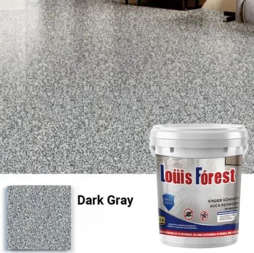 High-gloss marble-patterned epoxy resin flooring