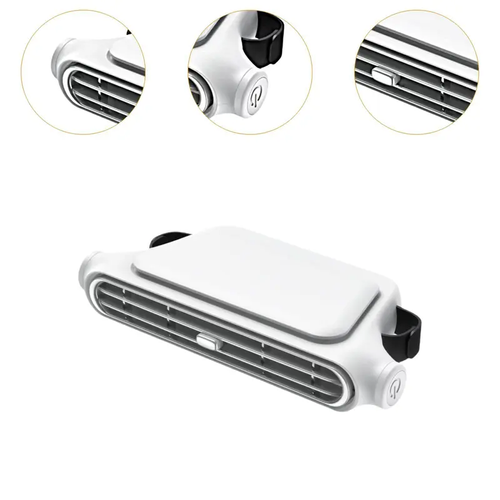 Car Seat Velcro Fan: 3 Adjustable Speeds, Built-In 3000mAh Battery, USB Charging, Suitable For Cars, Golf Carts, And Travel RVs