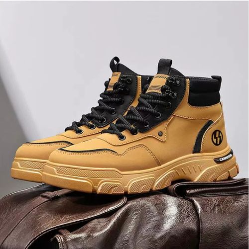 Fashion breathable non-slip faux leather boots