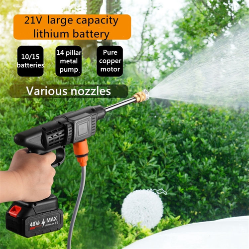Electric high-pressure car wash gun