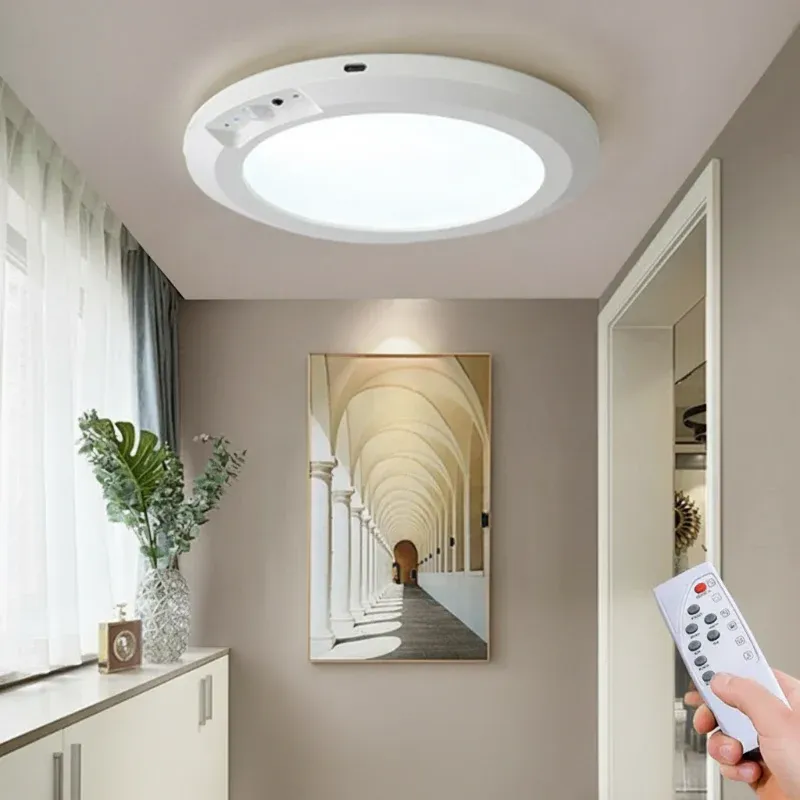 Magnetic Motion Sensor Ceiling Light with Remote