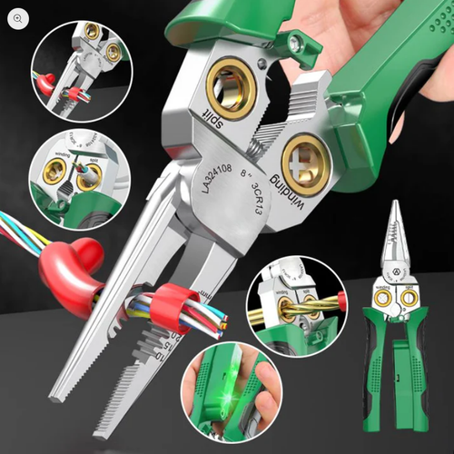 🔥8-in-1 Multi-Functional Wire Stripper Scissors With Electrical Test