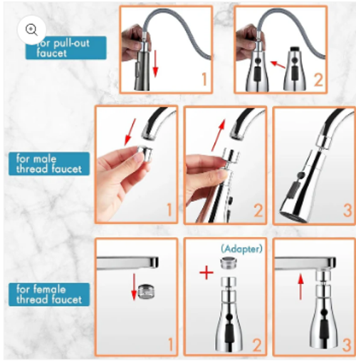 TapTwist™ – Flexible Tap Extension | Rotate, Rinse & Save Water | Easy Fit for Any Sink