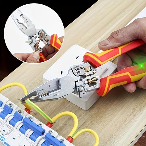 8 in 1 wire stripper with voltage tester