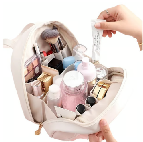 🎁2025 New Fashion PU Bag Large Capacity Portable Cosmetic Letter Travel Storage Outdoor Box Handbag Design