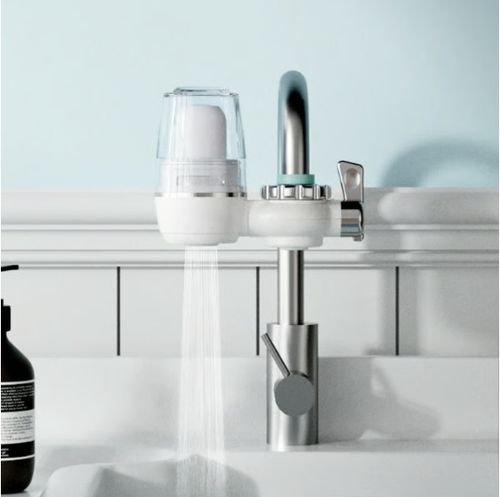 Faucet Water Purifier with Washable Filter & Adapters