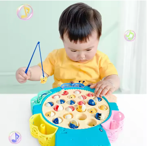 🎁 Children's electric rotary fishing toys Multi-functional educational toys