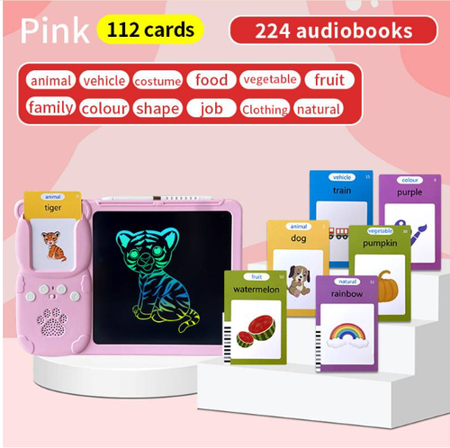 Children's early education multifunctional 2-in-1 LCD graffiti card machine handwriting tablet
