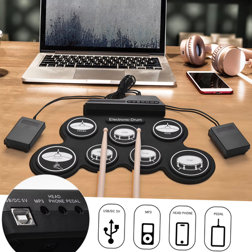 portable electronic drum