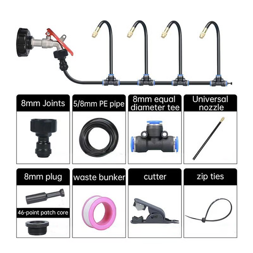 Automatic 360° Curved Garden Irrigation Syste