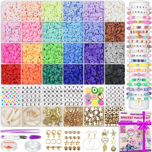- Clay Beads Bracelet Making Kit