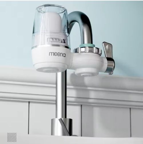 Faucet Water Purifier with Washable Filter & Adapters