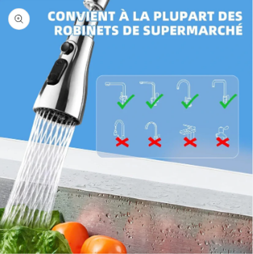 TapTwist™ – Flexible Tap Extension | Rotate, Rinse & Save Water | Easy Fit for Any Sink