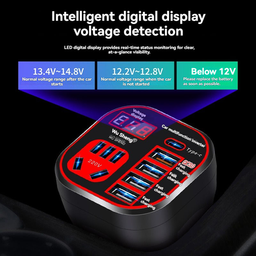 Powerful 200W on-board charging inverter