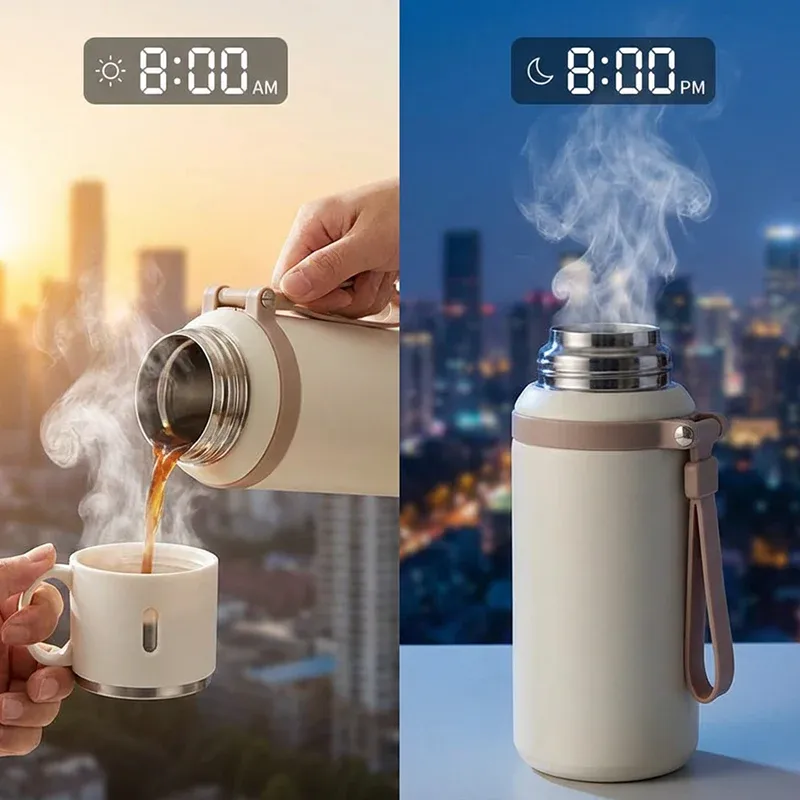 💥Stainless Steel Vacuum Insulated Bottle with Lidded Cup