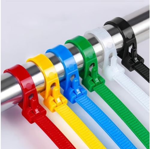 Adjustable Releasable Zip Tie Strap Eco-Friendly Nylon Cable Ties for Wire Wraps Reusable Cable Management Solution