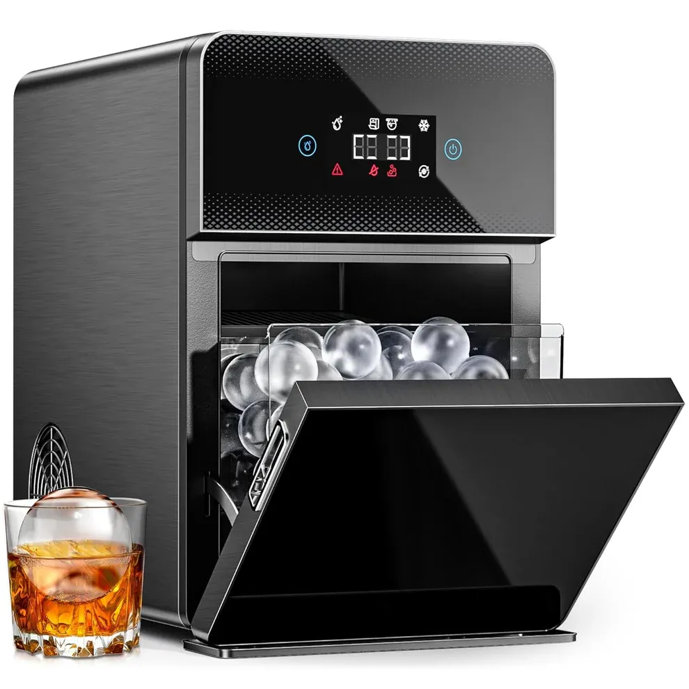 Transparent ice ball ice maker
