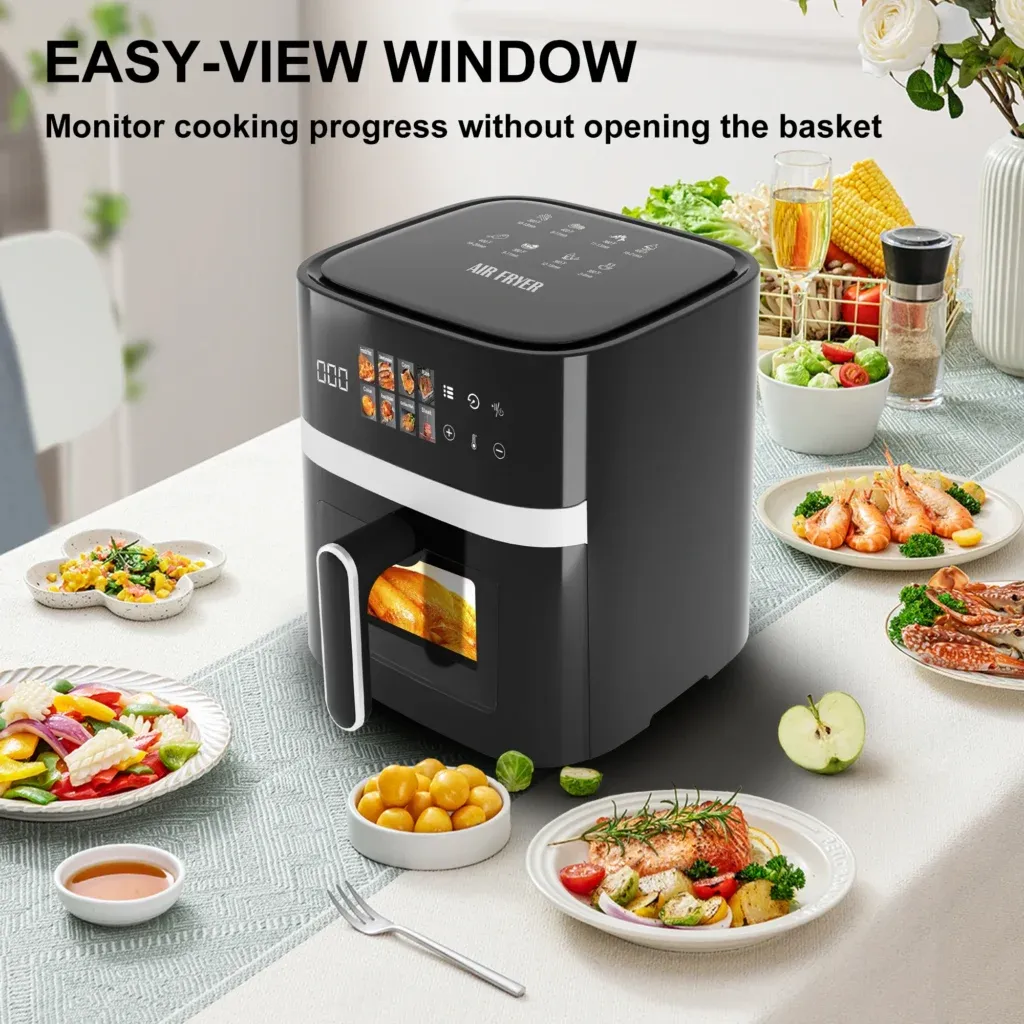 🔥 Smart Digital Touchscreen Air Fryer – Crispy, Oil-Free Cooking in Minutes!