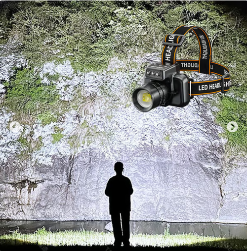 💡🔦Portable Zooming Led Head Lamp Fishing Headlight Mountaineering Camping Headlamp Hiking Light Torch Flashlight