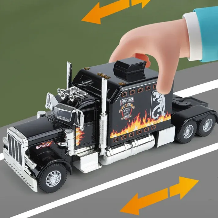 🎁Interactive Realistic Heavy-Duty Semi-Truck Toy💌