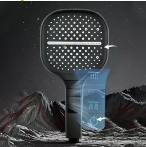 8-speed Oversized Panel Pressurized Shower Head