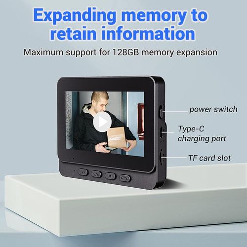 🔥New Year Limited-Time Deal🎉 Wireless Doorbell Camera: 1080P HD, 170° Wide Angle, 4.3-inch Screen, IPX65 Outdoor Waterproof, Night Vision Function