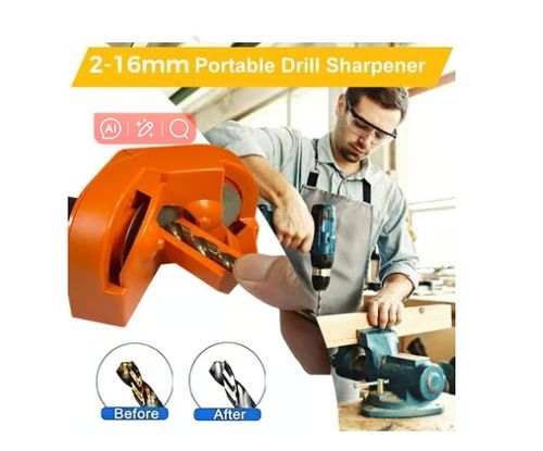 🔥  Multifunctional Drill Bit Grinder Grinding Sharpener Tool for All Bits Portable Electric HSS Twist Drill Polishing Wheel Tool