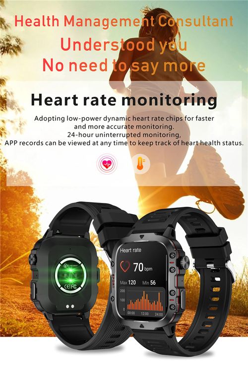 Rugged Outdoor Smart Watch - 100+ Sports Modes