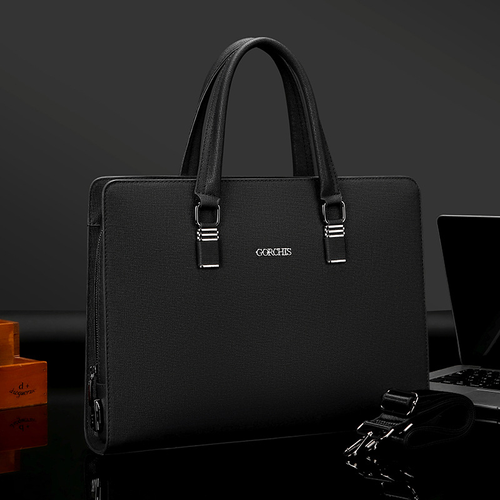 High-quality Lightweight Business Briefcase Men New Style Password Anti-theft PU Leather Computer Shoulder Messenger Bag