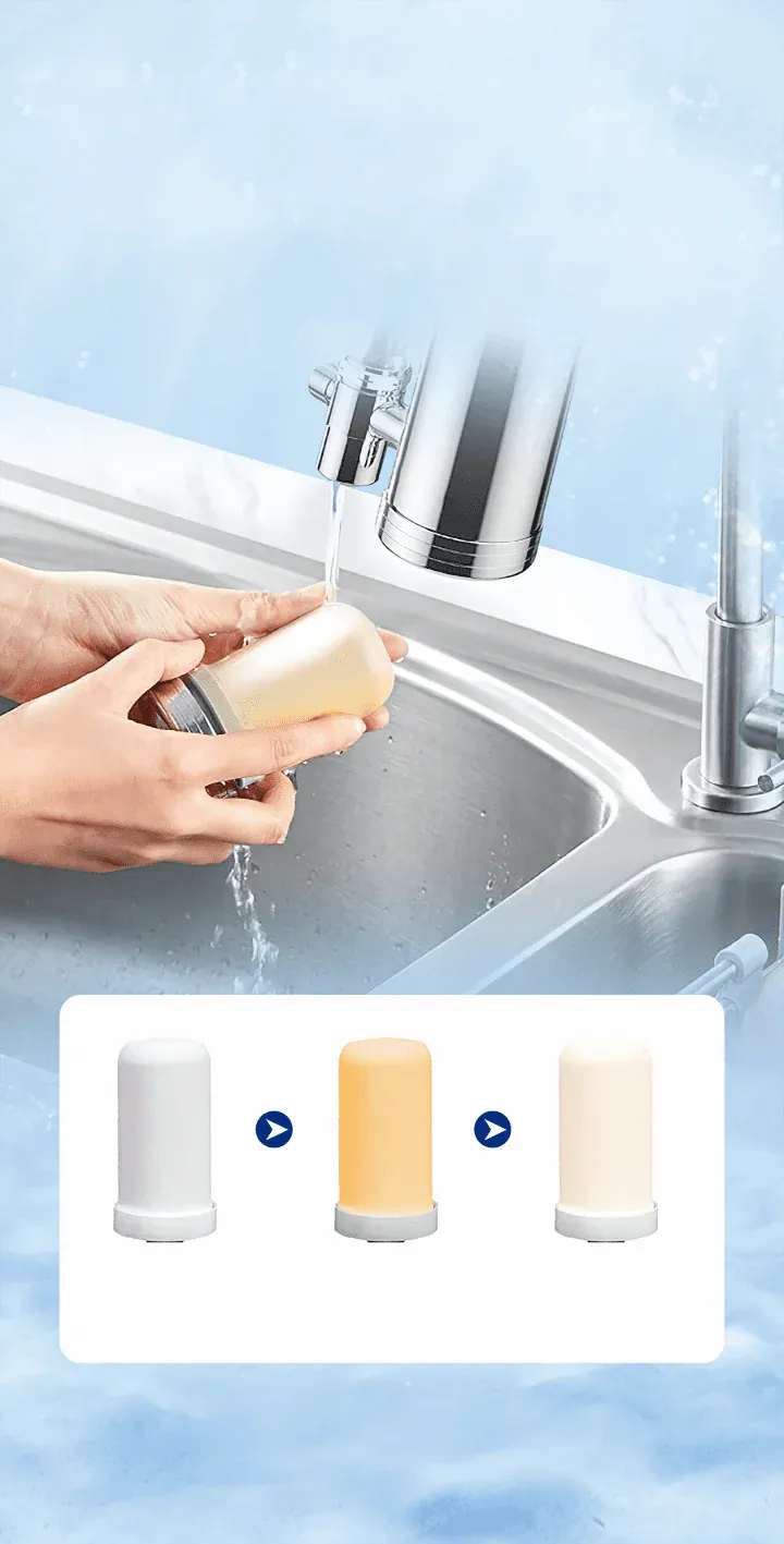 💧Stainless steel household faucet water purifier
