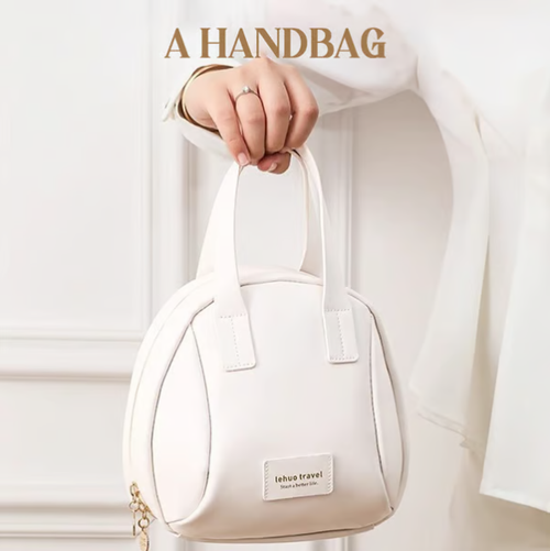 🎁2025 New Fashion PU Bag Large Capacity Portable Cosmetic Letter Travel Storage Outdoor Box Handbag Design