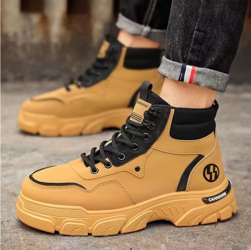 Fashion breathable non-slip faux leather boots