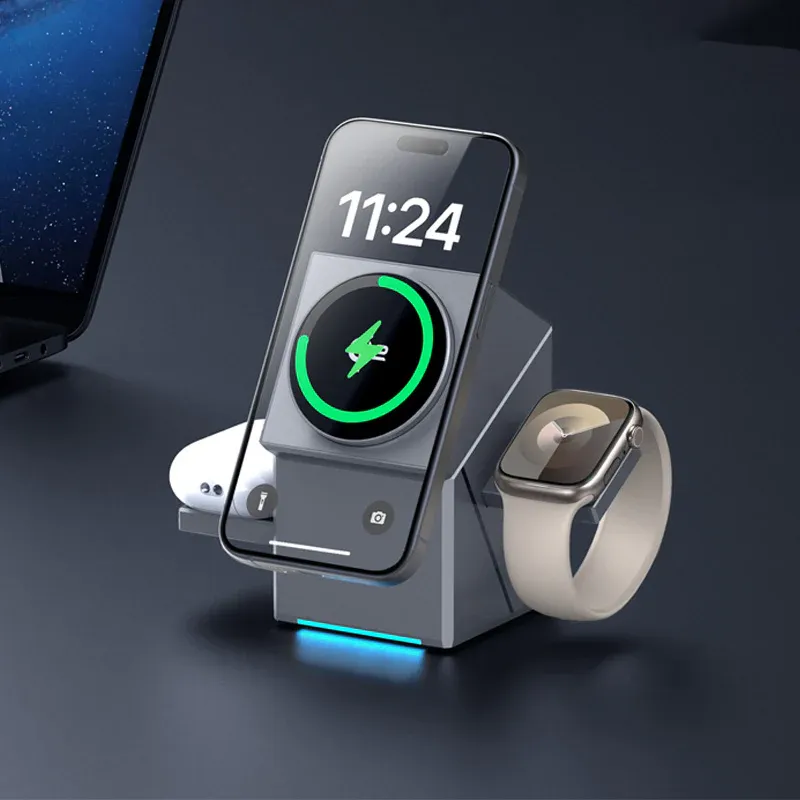 ⏳Limited-time 50% off⏰3-in-1 foldable magnetic wireless charging station📱🔋